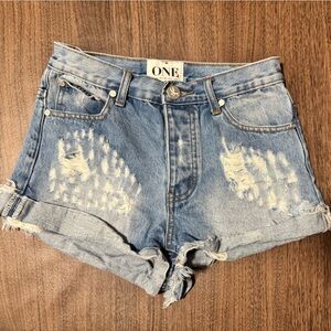One x One Teaspoon Hawks Shorts 26